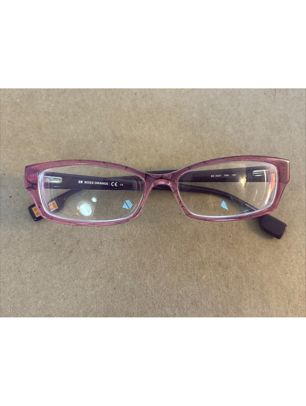 HUGO BOSS ORANGE purple/ Pink Eyeglass Frames
